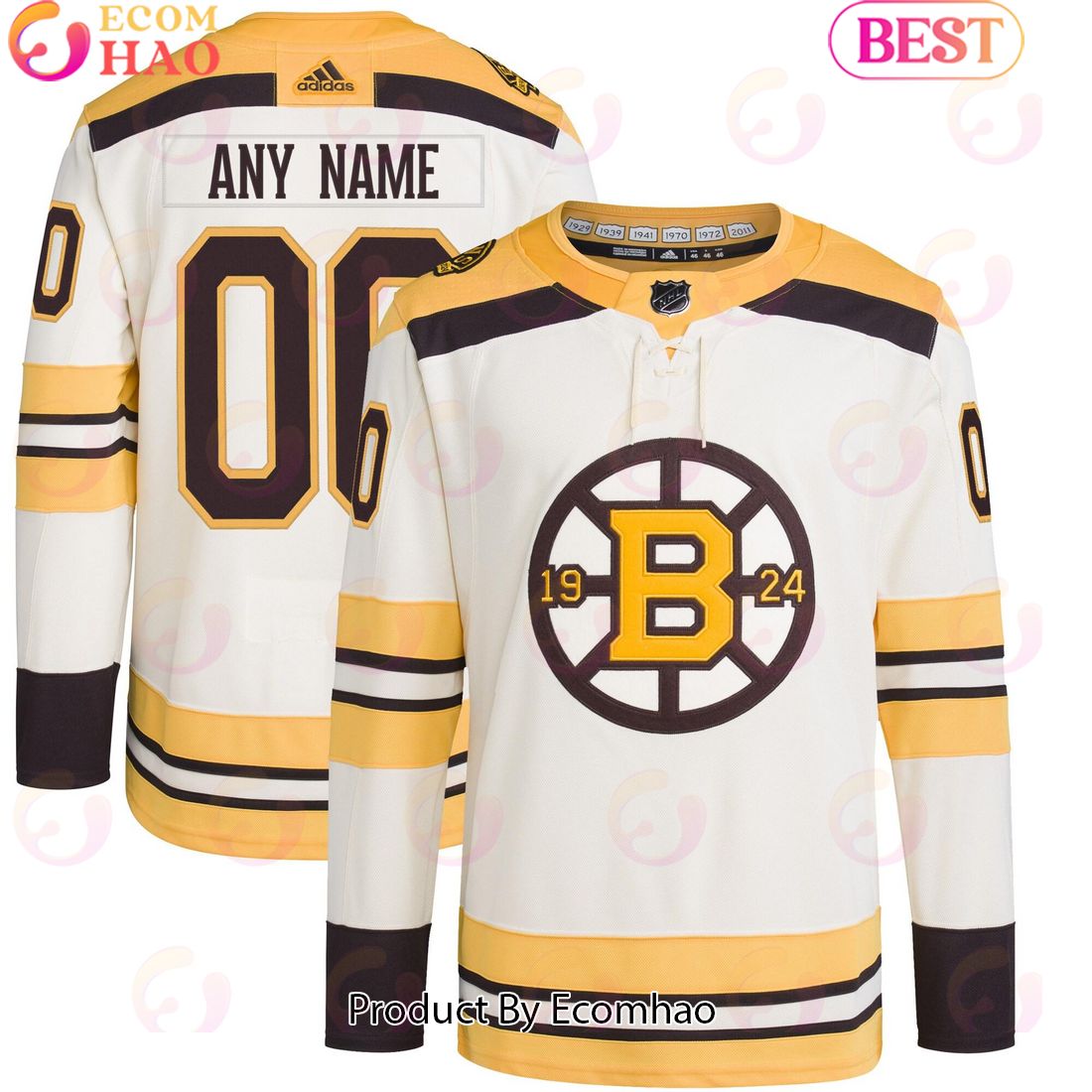 NHL Boston Bruins Brad Marchand Fanatics Branded Black 100th Anniversary Premier Breakaway Player Hockey Jersey