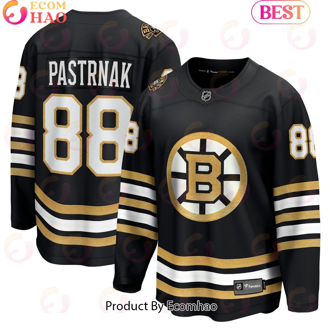 NHL Boston Bruins David Pastrnak Fanatics Branded Black 2023 Winter Classic Player Hockey Jersey