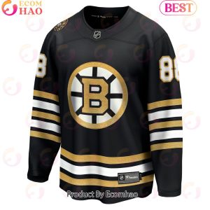NHL Boston Bruins David Pastrnak Fanatics Branded Black 100th Anniversary Premier Breakaway Player Hockey Jersey