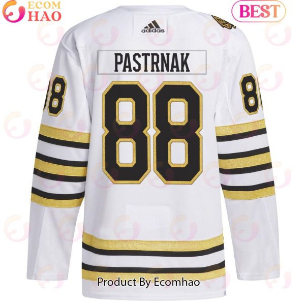NHL Boston Bruins David Pastrnak White Primegreen Authentic Pro Player Hockey Jersey