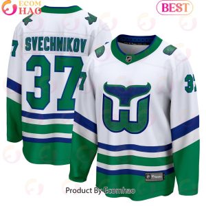 NHL Carolina Hurricanes Andrei Svechnikov Fanatics Branded White Whalers Premier Breakaway Hockey Jersey