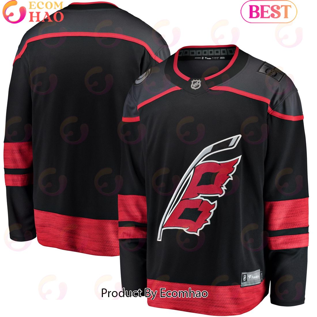 NHL Carolina Hurricanes Jordan Martinook Fanatics Branded Black Home Breakaway Hockey Jersey