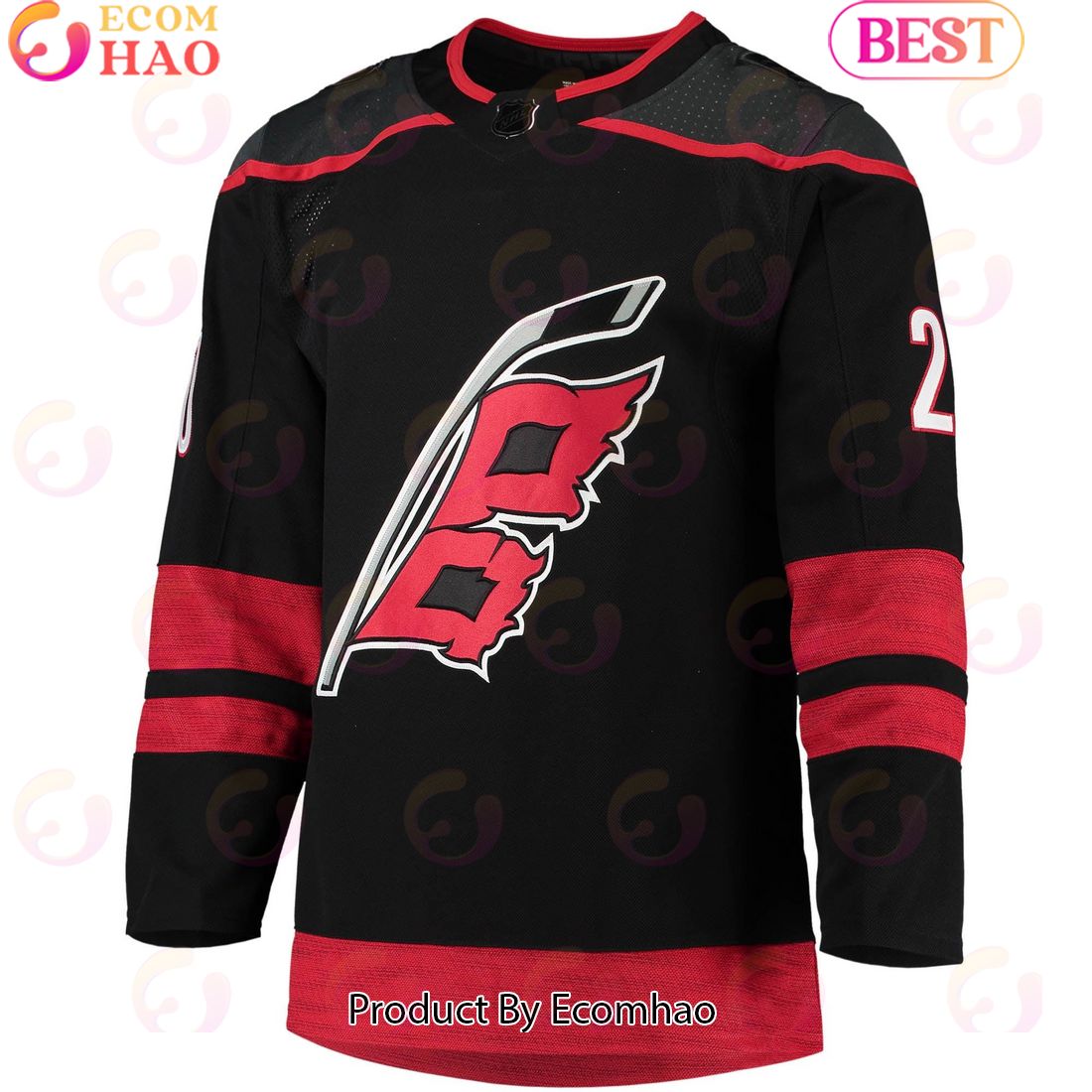 NHL Carolina Hurricanes Sebastian Aho Black Alternate Primegreen Authentic Pro Player Hockey Jersey