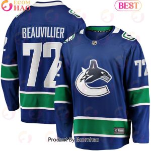 NHL Vancouver Canucks Anthony Beauvillier Fanatics Branded Blue Home Breakaway Hockey Jersey
