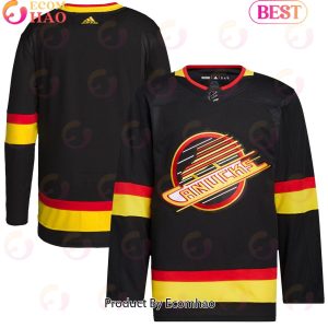NHL Vancouver Canucks Black Retro Primegreen Authentic Pro Blank Hockey Jersey