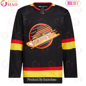 NHL Vancouver Canucks Black Retro Primegreen Authentic Pro Blank Hockey Jersey