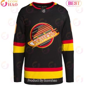 NHL Vancouver Canucks Black Retro Primegreen Authentic Pro Custom Hockey Jersey