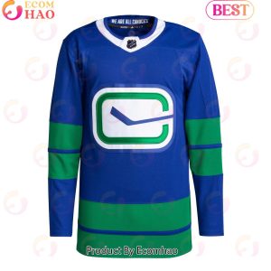 NHL Vancouver Canucks Blue Alternate Primegreen Authentic Pro Blank Hockey Jersey