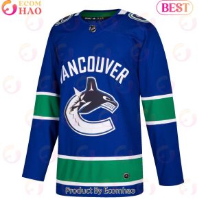 NHL Vancouver Canucks Blue Home Authentic Blank Hockey Jersey