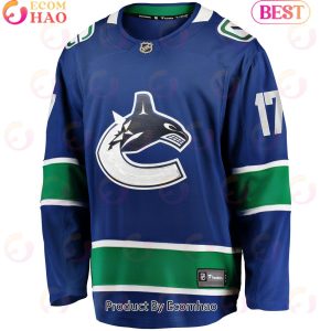 NHL Vancouver Canucks Filip Hronek Fanatics Branded Blue Home Breakaway Hockey Jersey