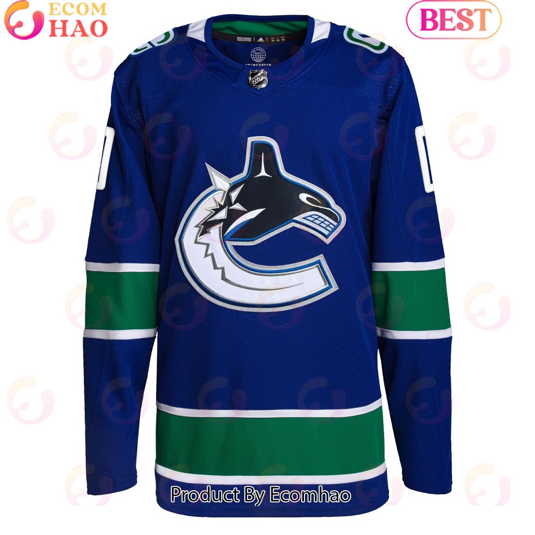 NHL Vancouver Canucks Royal Home Primegreen Authentic Pro Custom Hockey Jersey