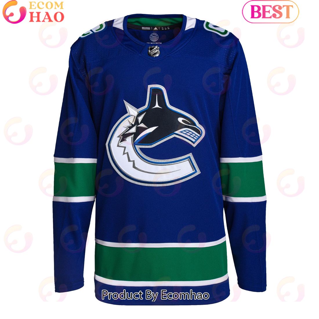 NHL Vancouver Canucks Royal Home Primegreen Authentic Pro Hockey Jersey