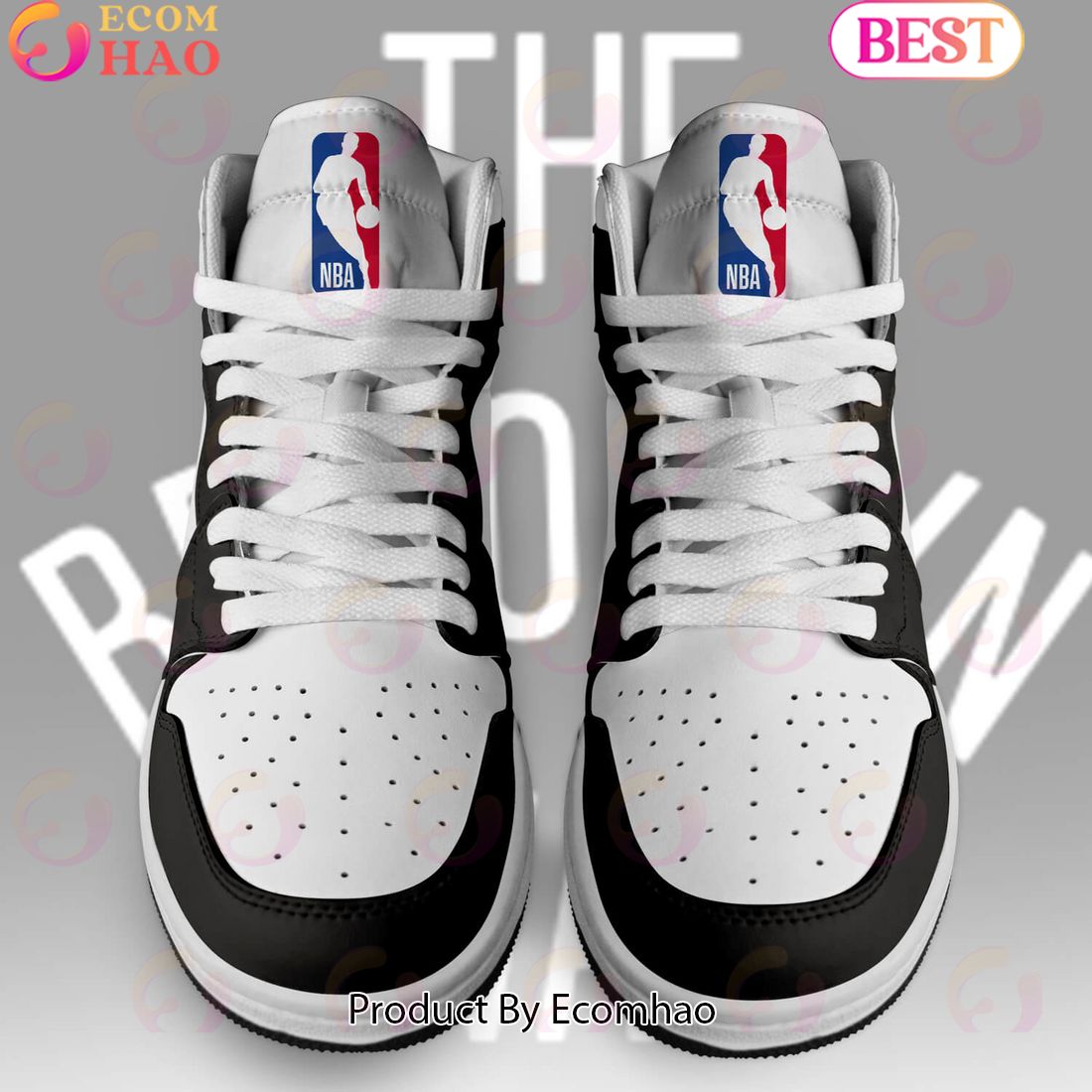 Custom Your Name NBA Brooklyn Nets Air Jordan 1 Sneakers