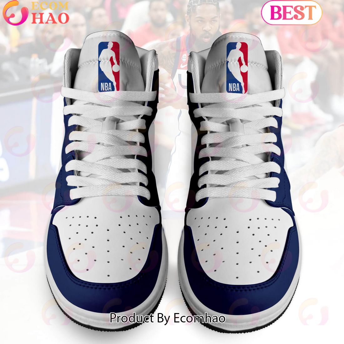 Custom Your Name NBA New Orleans Pelicans Air Jordan 1 Sneakers