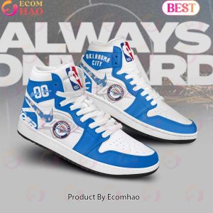 Custom Your Name NBA Oklahoma City Thunder Air Jordan 1 Sneakers