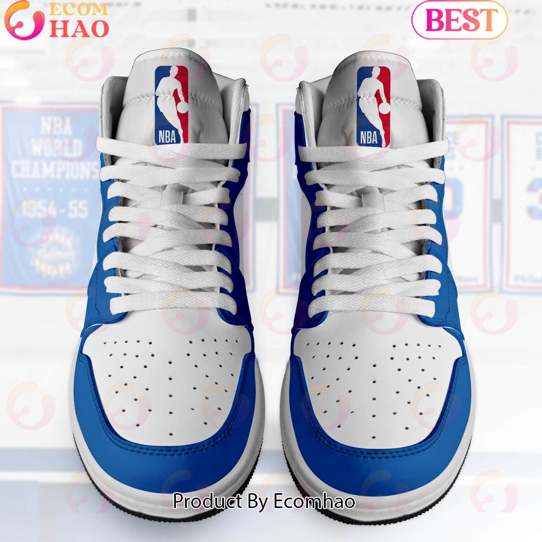 Custom Your Name NBA Philadelphia 76Ers Air Jordan 1 Sneakers