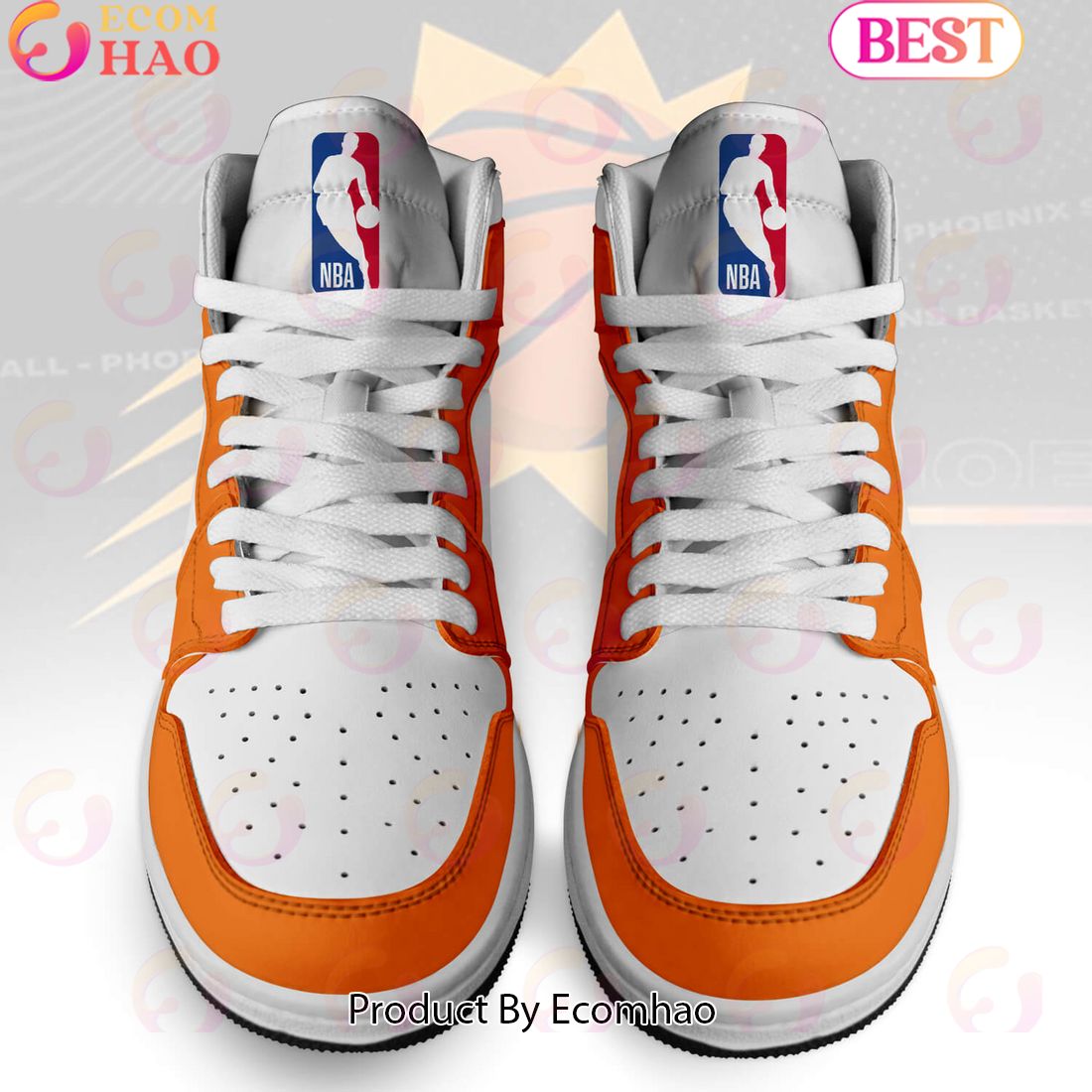 Custom Your Name NBA Phoenix Suns Air Jordan 1 Sneakers