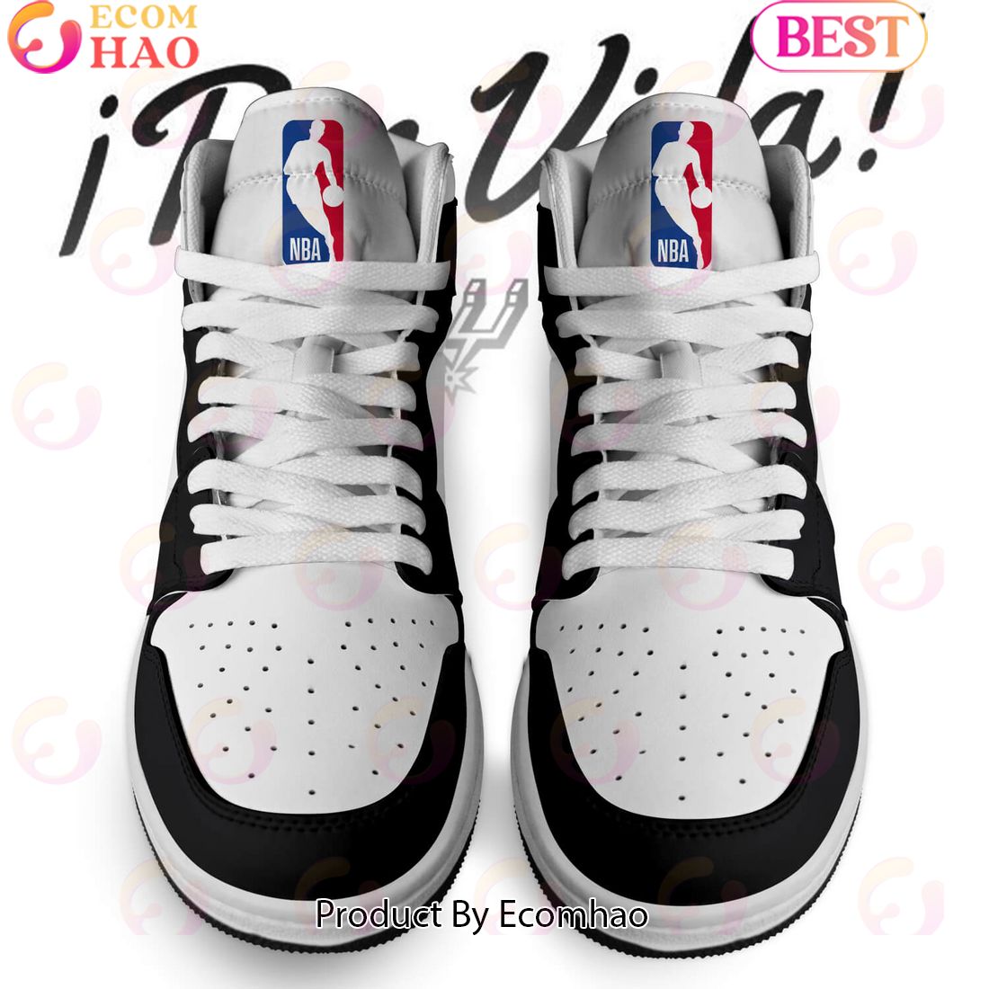 Custom Your Name NBA San Antonio Spurs Air Jordan 1 Sneakers