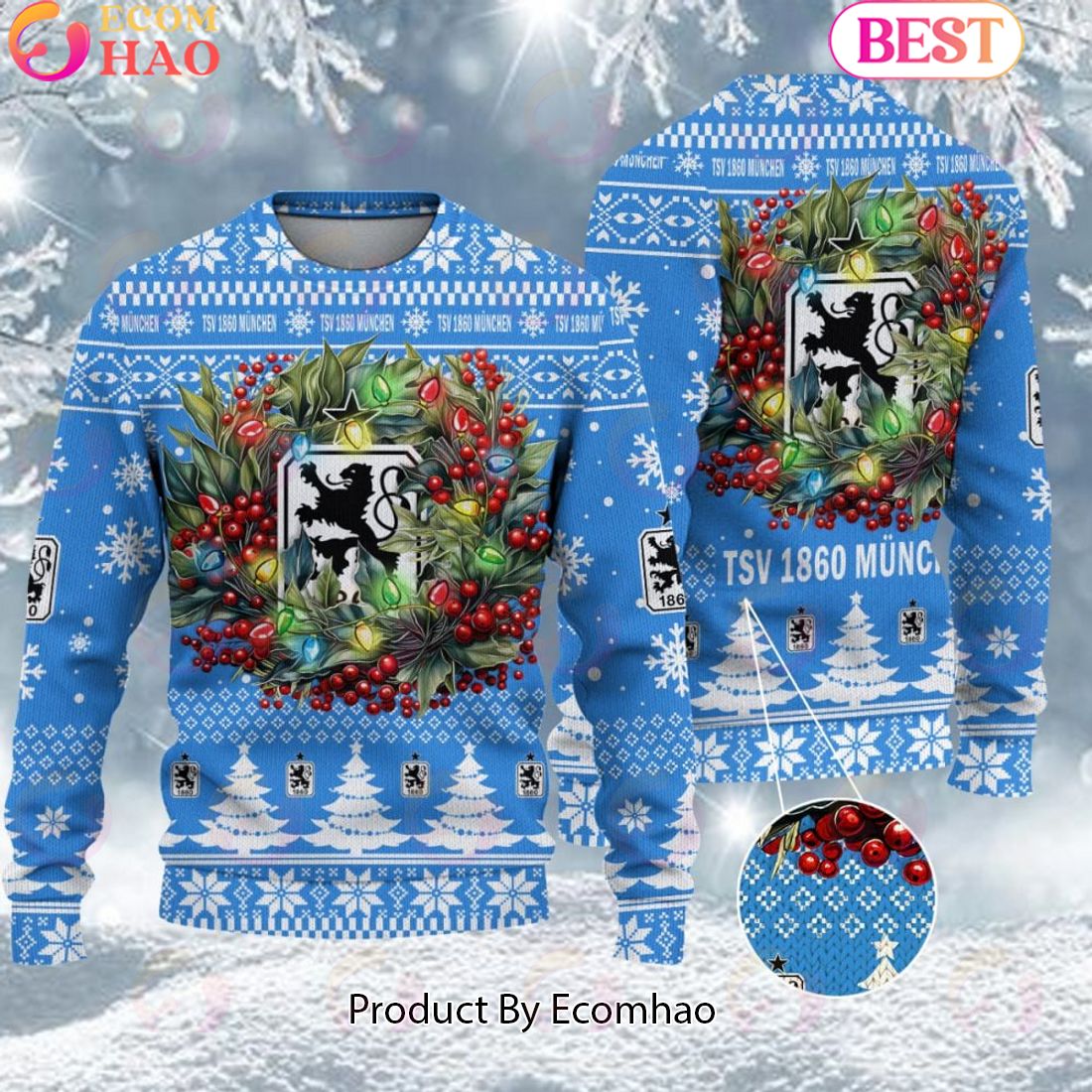 1860 Munich Bundesliga Ugly Sweater