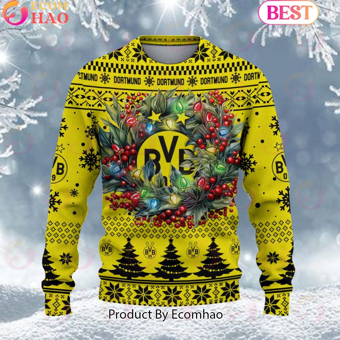 Borussia Dortmund Bundesliga Ugly Sweater