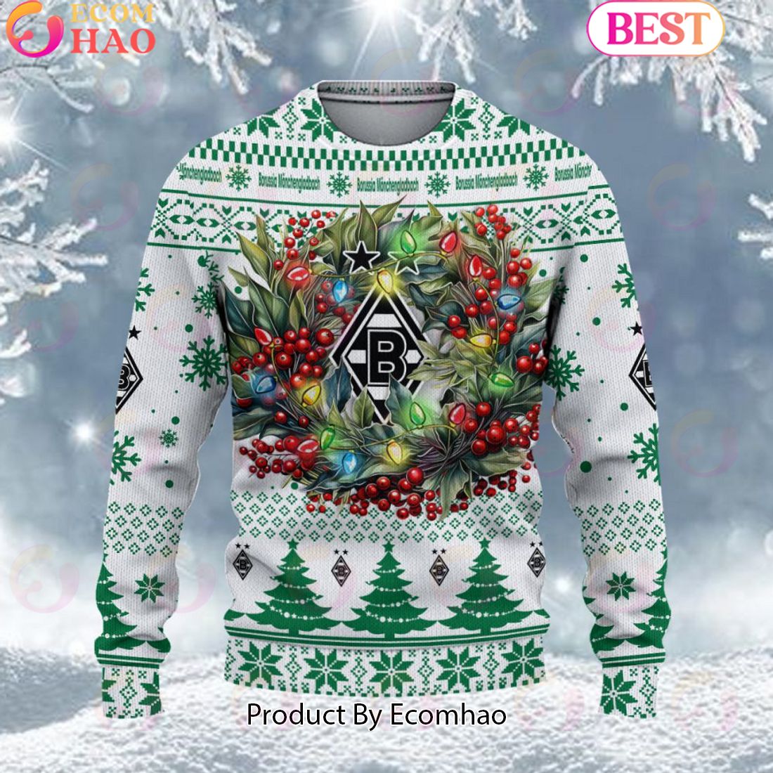 Borussia Monchengladbach Bundesliga Ugly Sweater