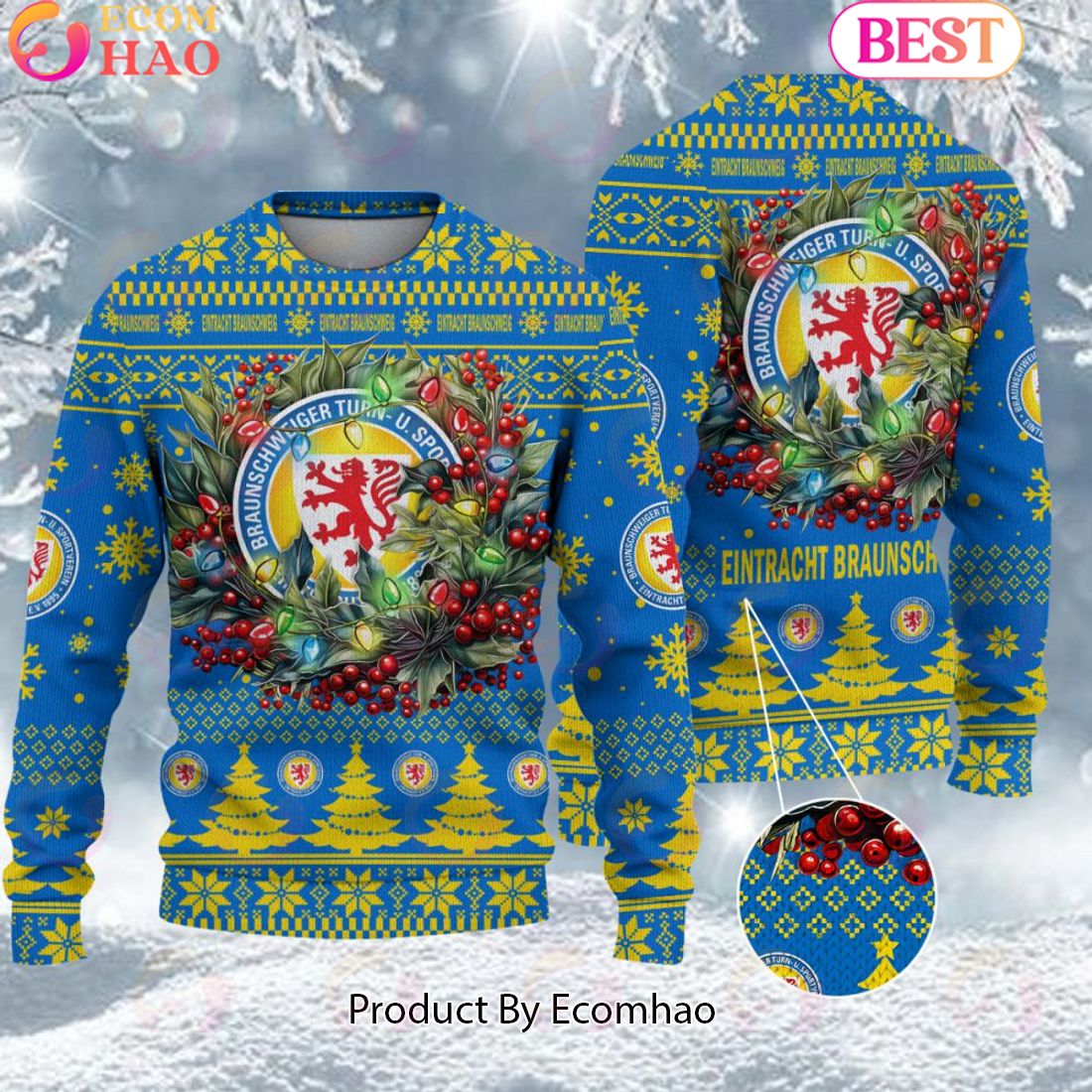 Eintracht Braunschweig Bundesliga Ugly Sweater