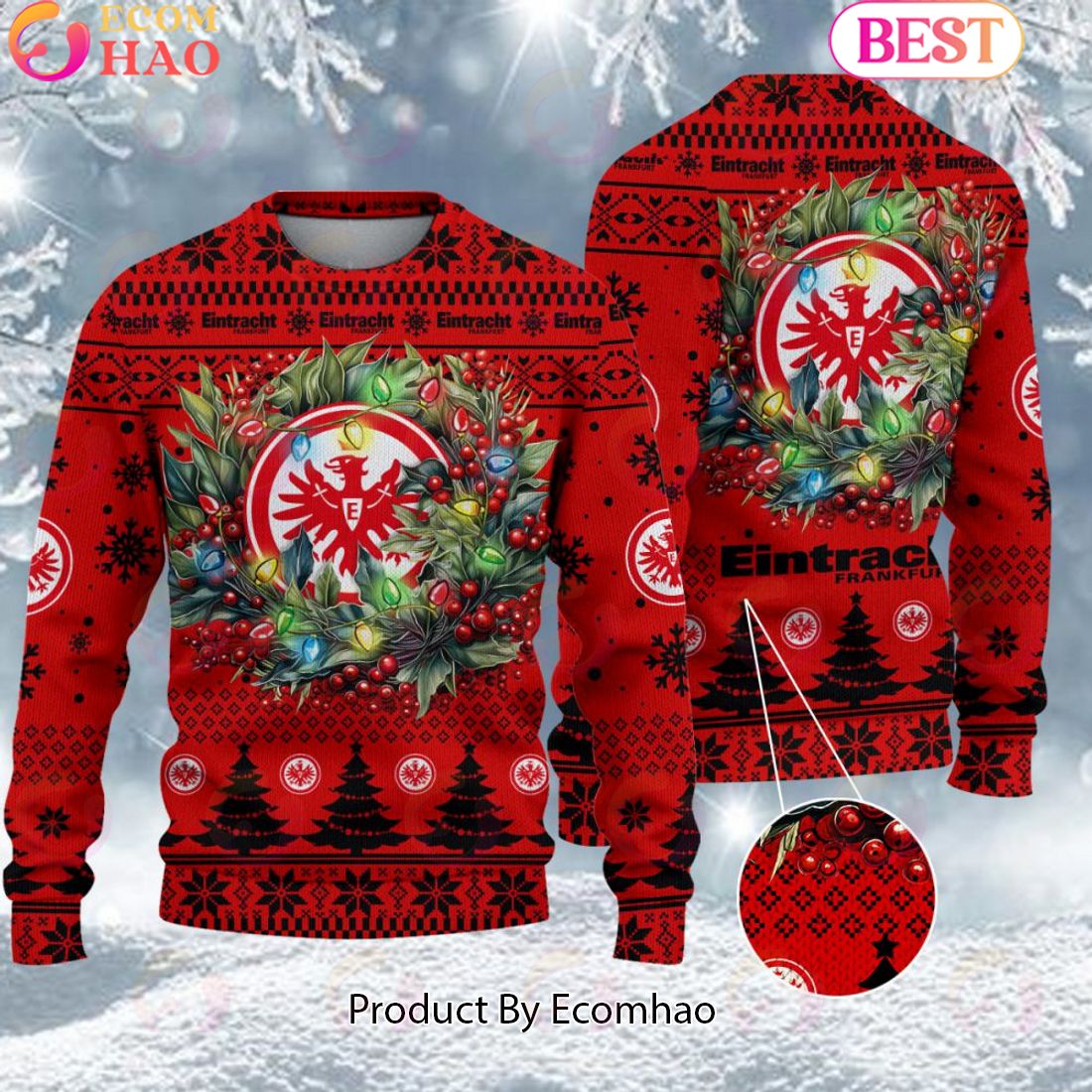 Eintracht Frankfurt Bundesliga Ugly Sweater