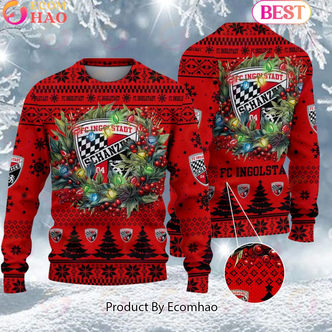 FC Ingolstadt Bundesliga Ugly Sweater