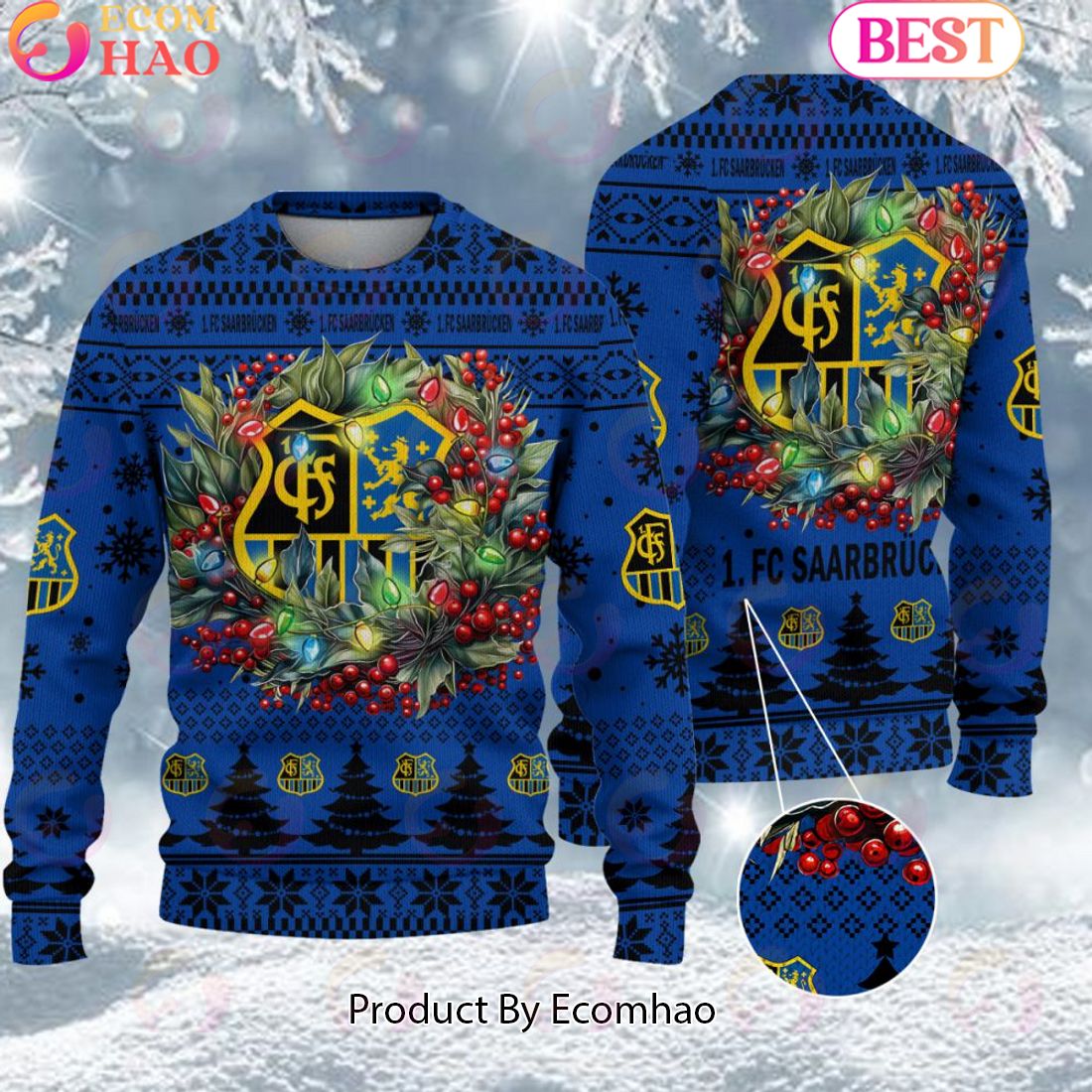 FC Saarbrucken Bundesliga Ugly Sweater