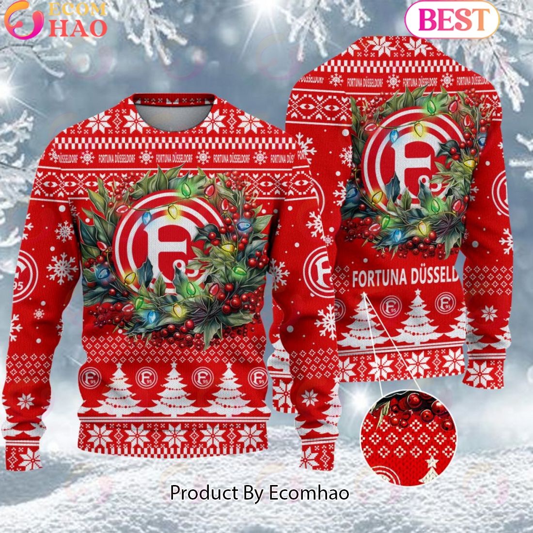 Fortuna Dusseldorf Bundesliga Ugly Sweater