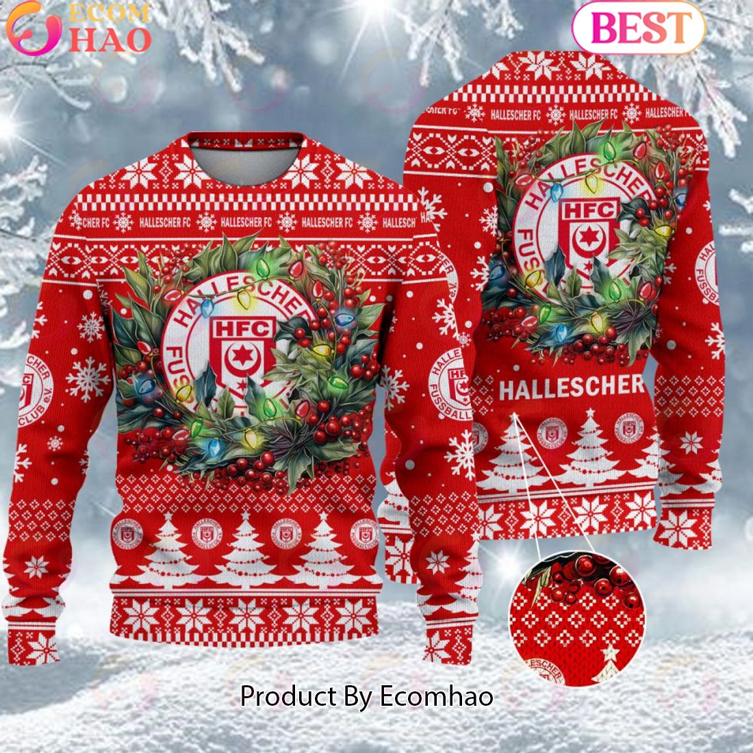 Hallescher FC Bundesliga Ugly Sweater