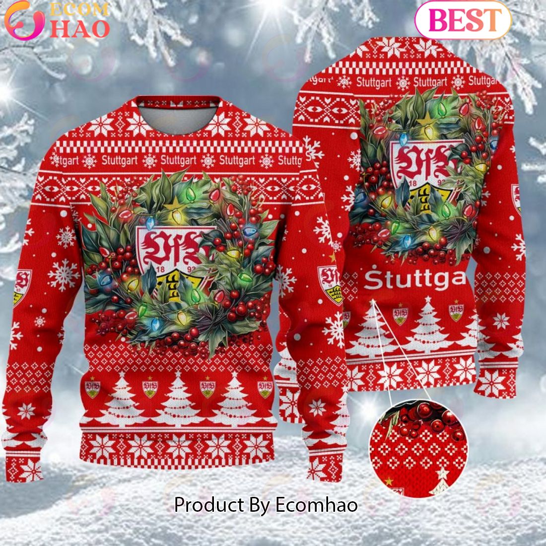 VfB Stuttgart Bundesliga Ugly Sweater