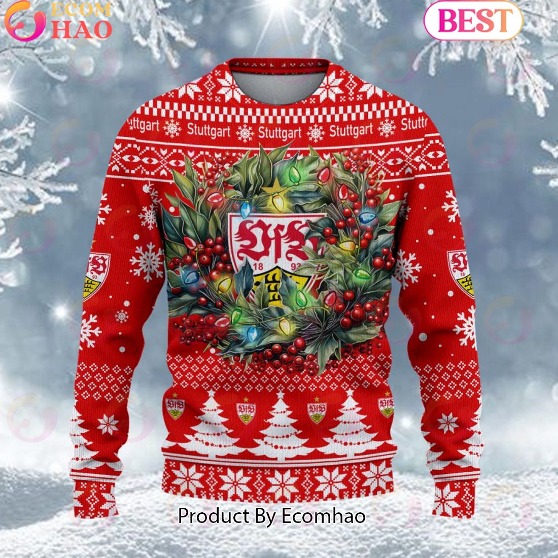 VfB Stuttgart Bundesliga Ugly Sweater