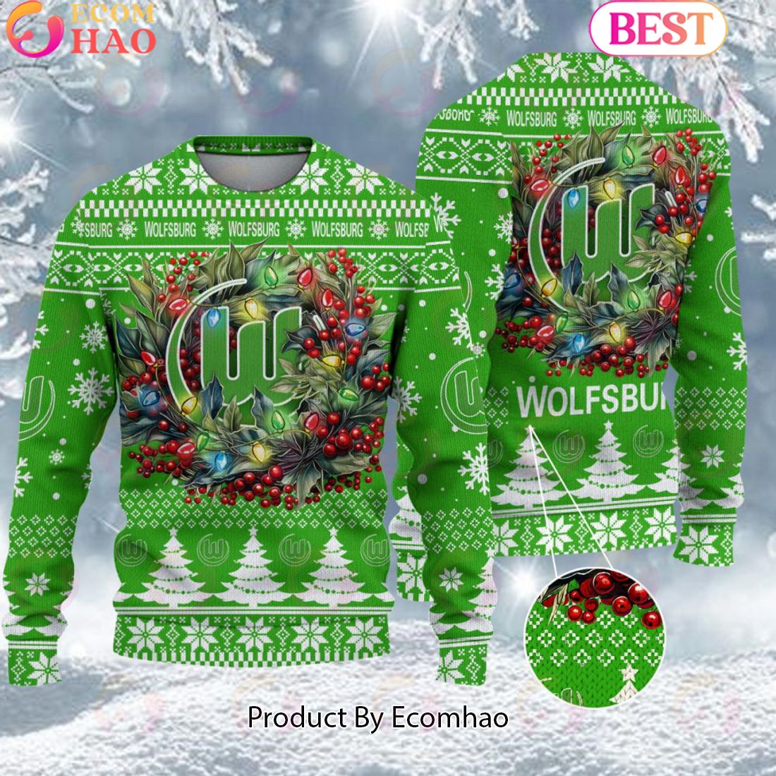 VfL Wolfsburg Bundesliga Ugly Sweater