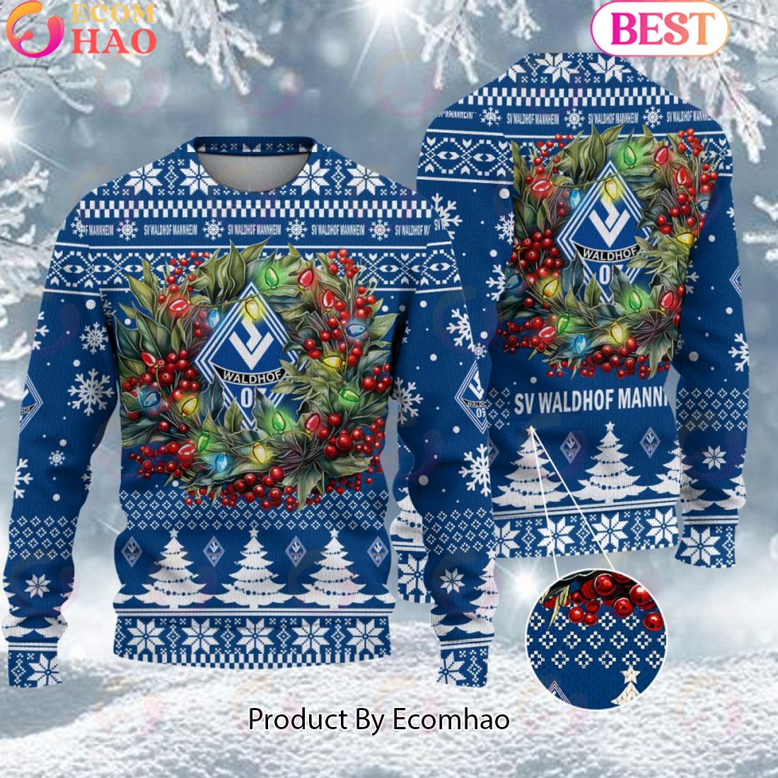 Waldhof Mannheim Bundesliga Ugly Sweater