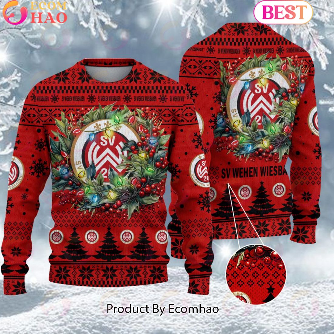 Wehen Wiesbaden Bundesliga Ugly Sweater