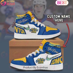 Custom Name WHL .Edmonton Oil Kings Air Jordan 1, Hightop