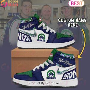 Custom Name WHL Swift Current BroncosAir Jordan 1, Hightop