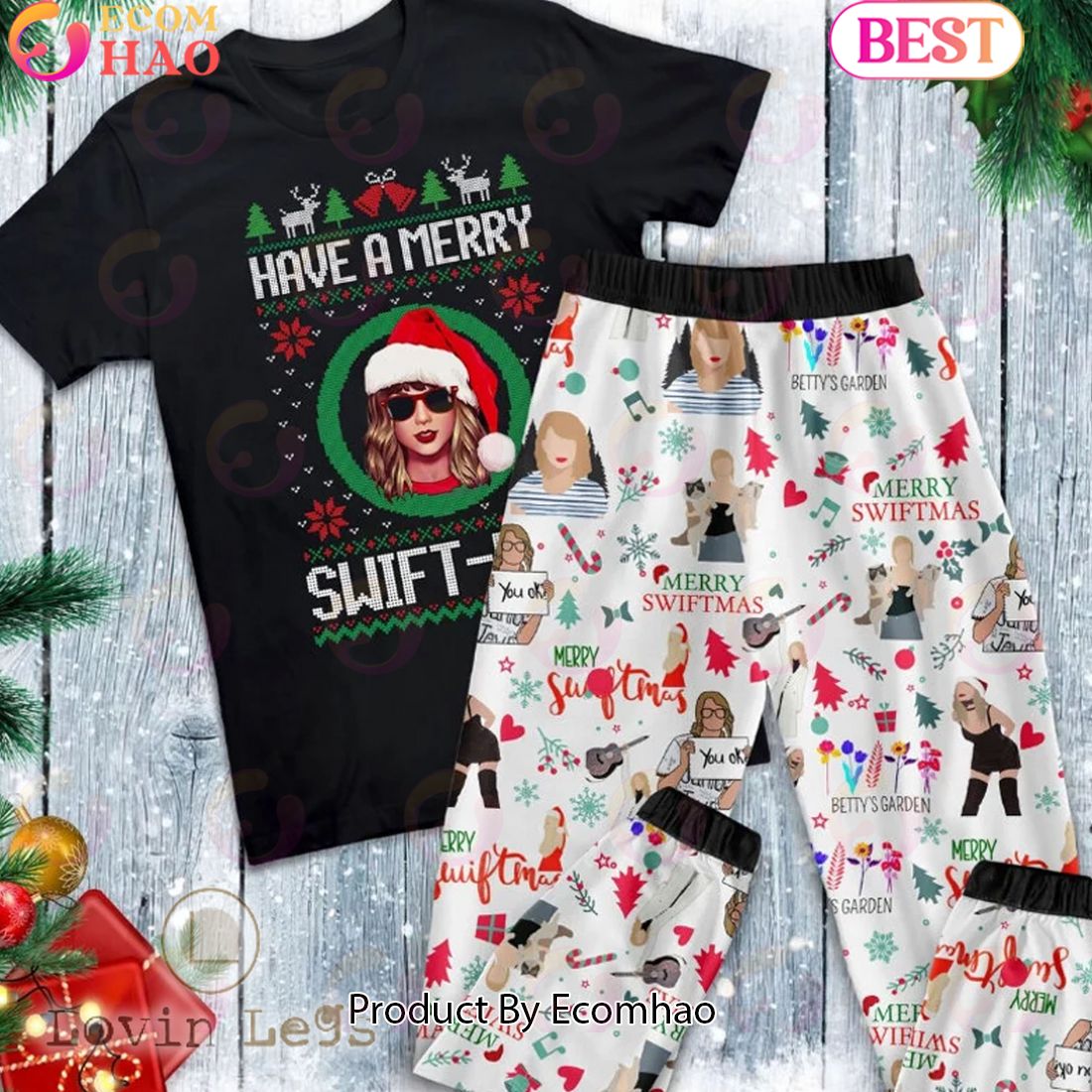 Have A Merry Swiftmas Pajamas Set Christmas Gift For Swifties