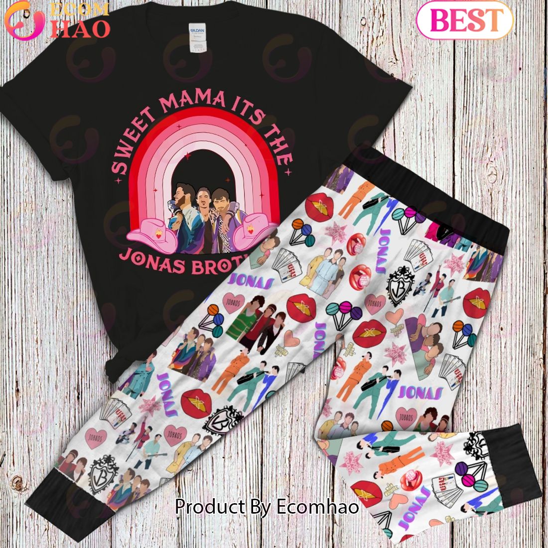 Sweet Mama Is Jonas Brothers Pajamas Set Jonas Brothers Set For Fans