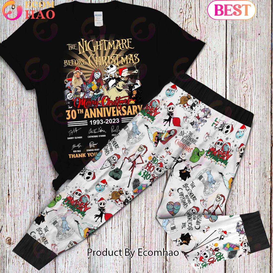 The Nightmare Before Christmas 30th Anniversary, Thank you for memmories Pajamas Set