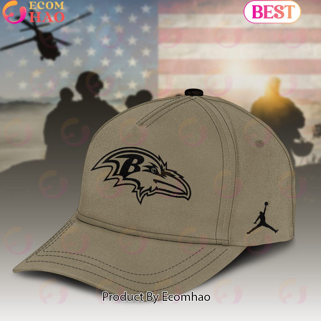 Chicago Bears NFL Premium 3D Salute To Service For Veterans Day Cap Classic