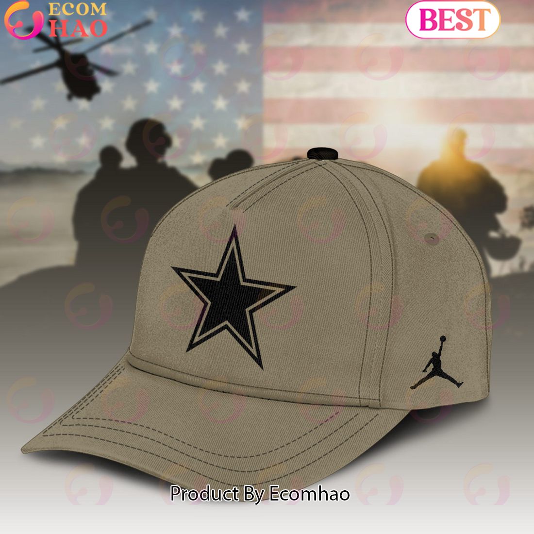 Dallas Cowboys NFL Premium 3D Salute To Service For Veterans Day Cap Classic