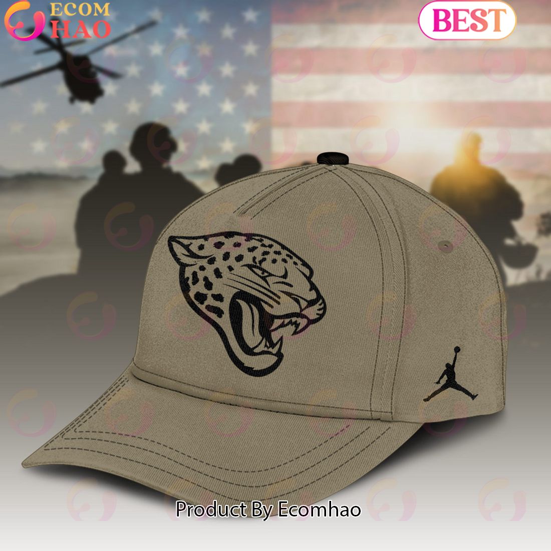 Jacksonville Jaguars NFL Premium 3D Salute To Service For Veterans Day Cap Classic