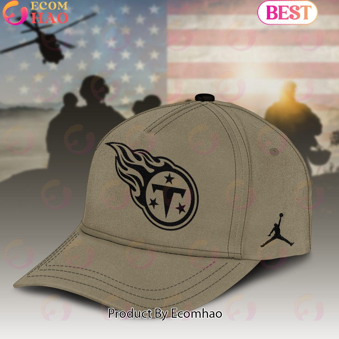 Tennessee Titans NFL Premium 3D Salute To Service For Veterans Day Cap Classic