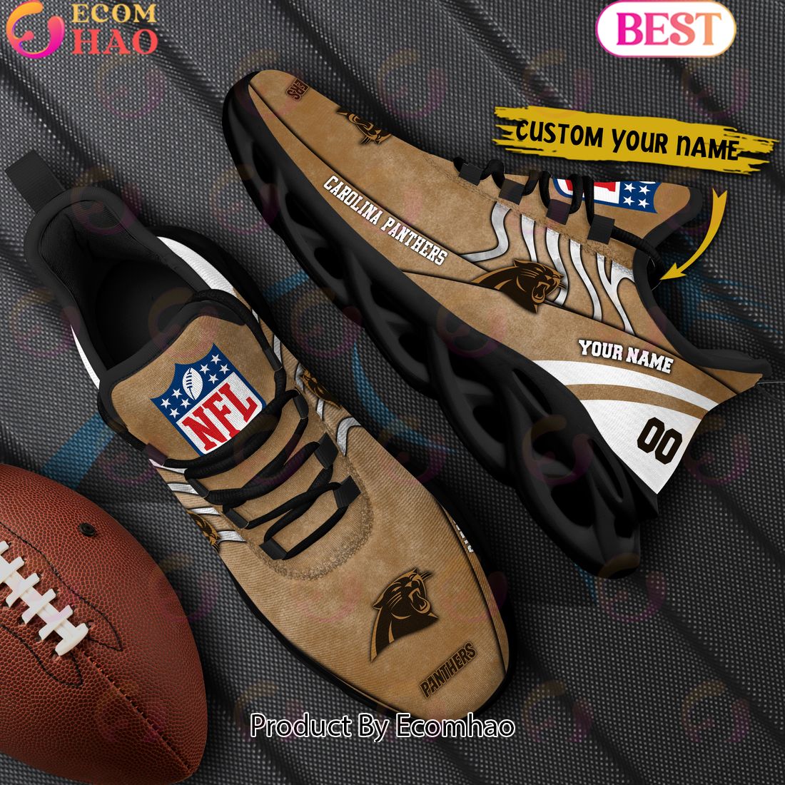 Custom Name NFL Detroit Lions X Salute to Service For Veterans Day Celebration Max Soul Shoes