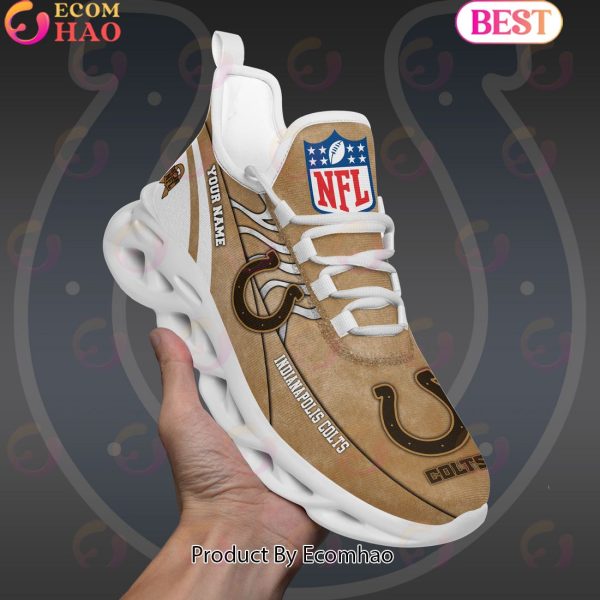 Custom Name NFL Indianapolis Colts X Salute to Service For Veterans Day Celebration Max Soul Shoes