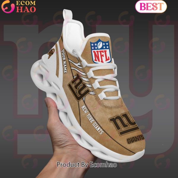Custom Name NFL New York Giants X Salute to Service For Veterans Day Celebration Max Soul Shoes