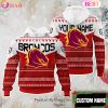 Canberra Raiders NRL Merry Christmas Custom Name Hoodie