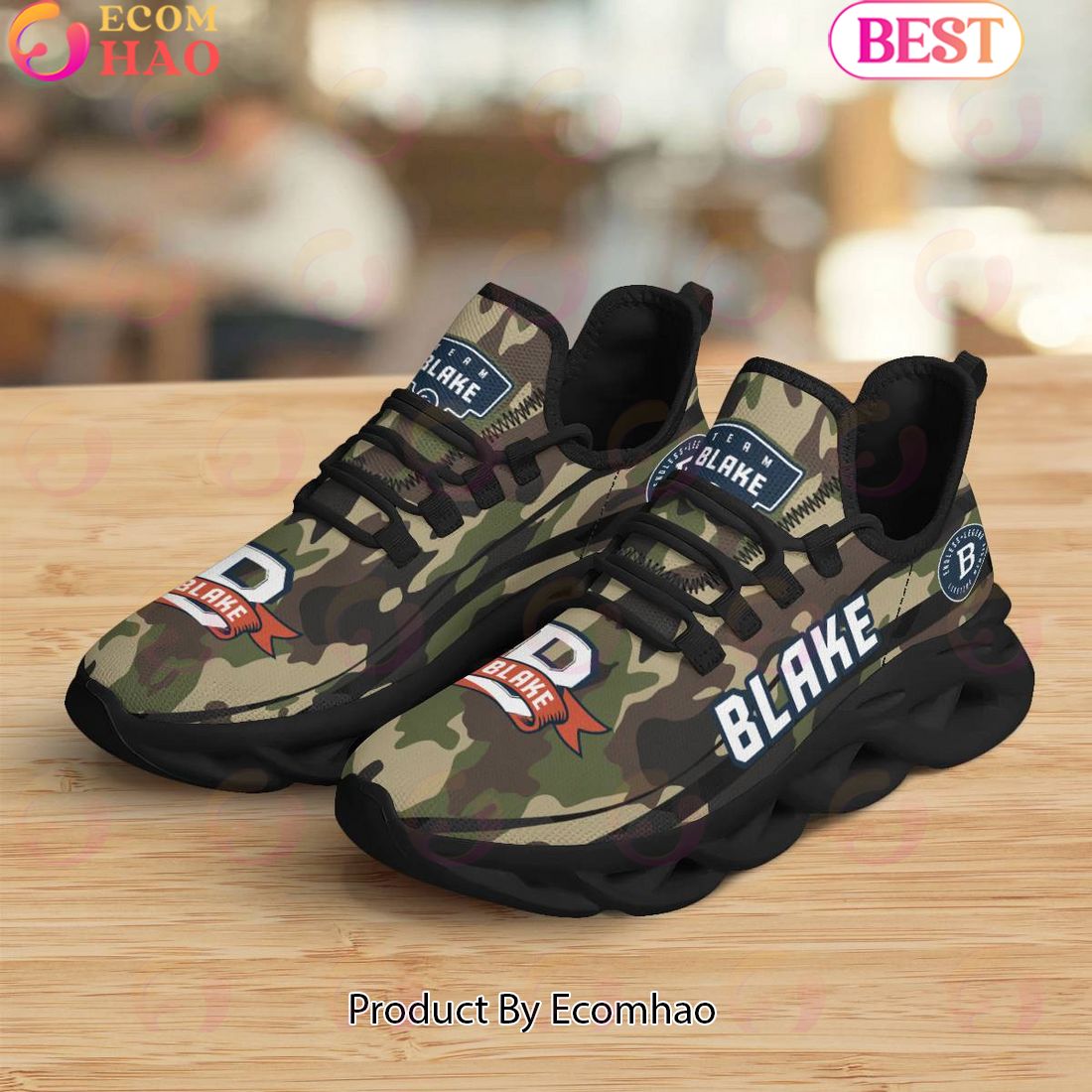 Blake Endless Legend Lifetime Member Special Camo Military Design Max Soul Shoes, Sneakers